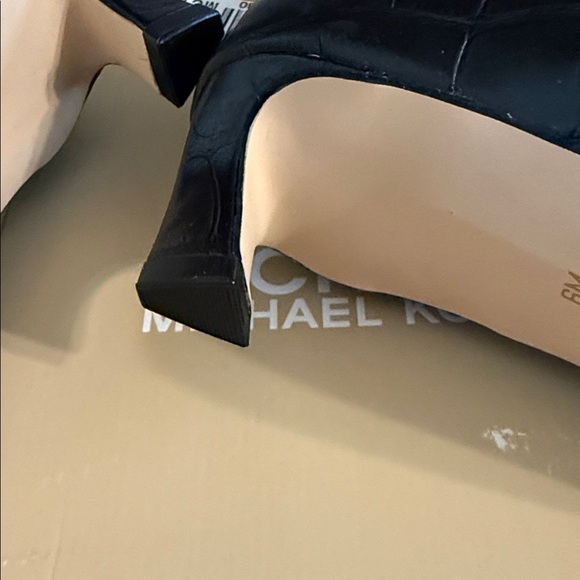 Michael Kors Cosmo Glossy Black Ankle Booties​ - Picture 6 of 8